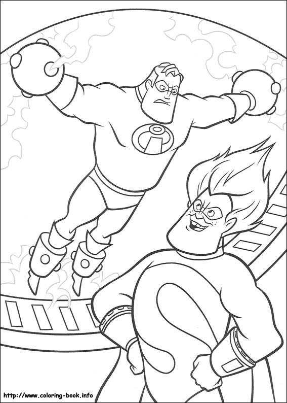 The Incredibles coloring picture